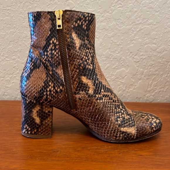 Zadig & Voltaire Women Python Ankle Bootie Made in Italy Size 37 (US 7) - Picture 3 of 14